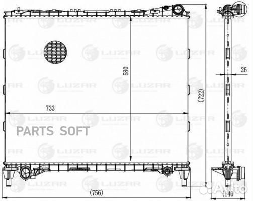 Радиатор охлаждения Рендж Ровер Спорт 13