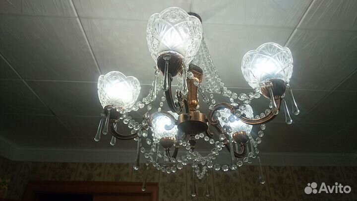 Люстра потолочная подвесная бу