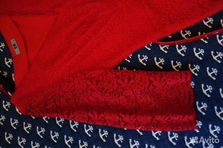 Платье кружевное красное Том Клайм