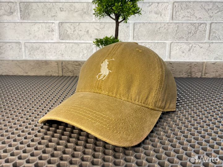 Бейсболка Polo ralph lauren бежевая