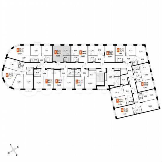 Квартира-студия, 26,9 м², 15/15 эт.