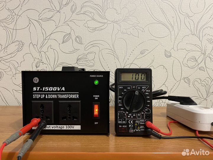 Понижающий трансформатор 220 230 100 Вольт 1500 ва