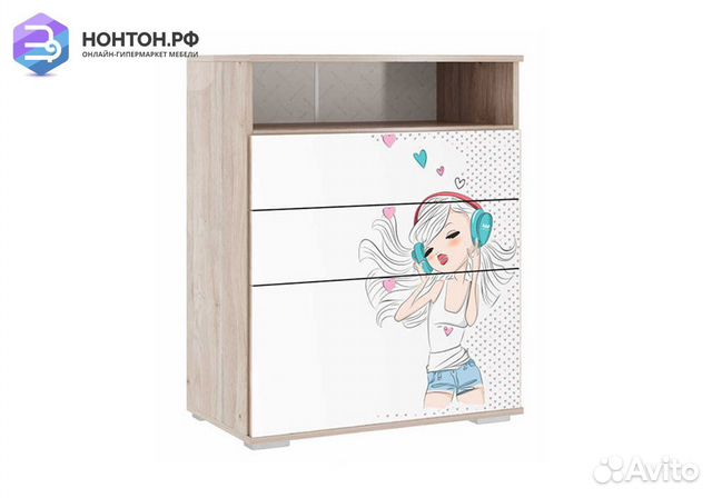 Комод Алина 27.01 дуб мария / белый