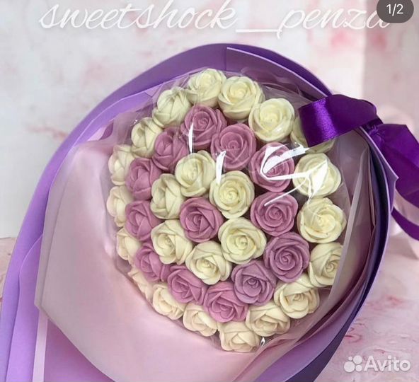 Съедобные букеты из шоколада