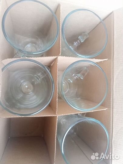 Кружки, стаканы для латте,набор 6 штук