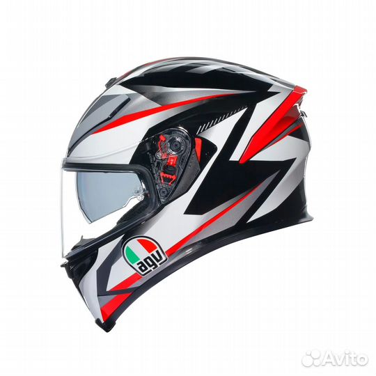 Шлем AGV K-5 S multi plasma white/black/RED