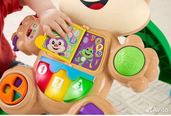 Ходунки каталка fisher price учёный щенок