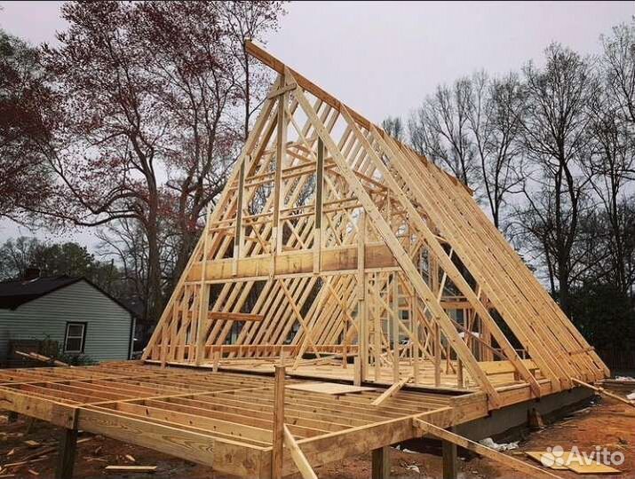 Строим каркасные дома, работа с деревом