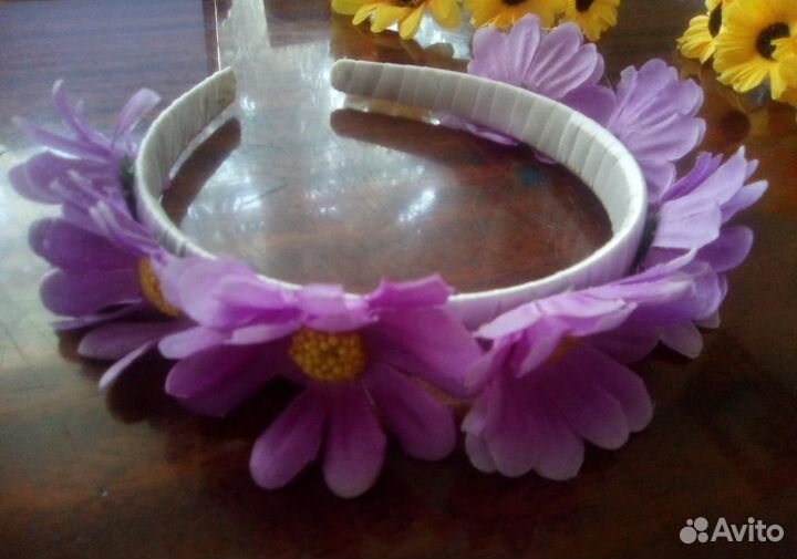 Ободок для волос ручной работы