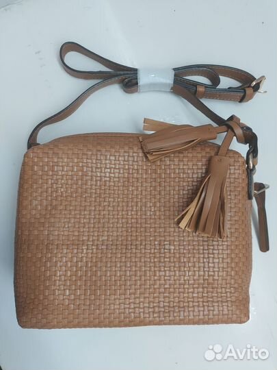 Сумка кожаная Massimo Dutti