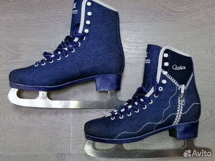 Фигурные коньки fashion jeans blue