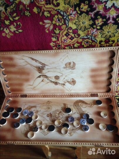 Нарды ручной работы 80х35. Торг