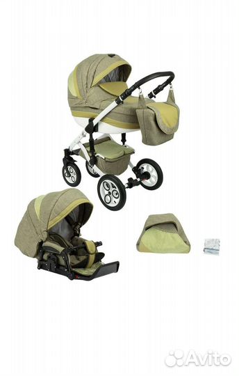 Коляска 2 в 1 Marimex Marco, цвет: зеленый
