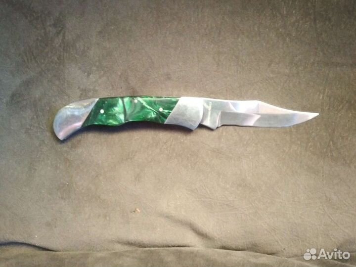 Складной нож малахит