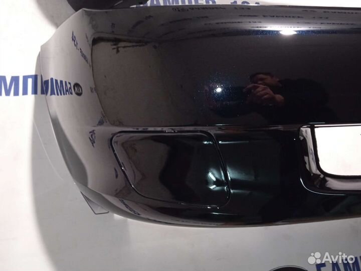 Бампер передний Калина 1 Сине-черный