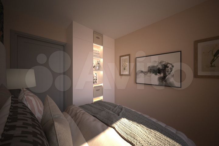 3-к. апартаменты, 50,6 м², 3/9 эт.