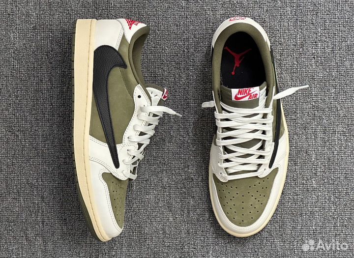 Air jordan 1 low travis scott medium olive