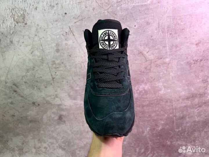 Кроссовки New Balance 574 Stone Island с мехом