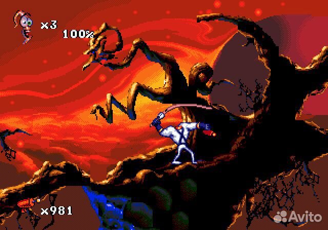 Earthworm Jim 2 Sega, русские субтитры