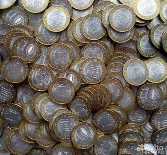 Биметаллические монеты 10 р