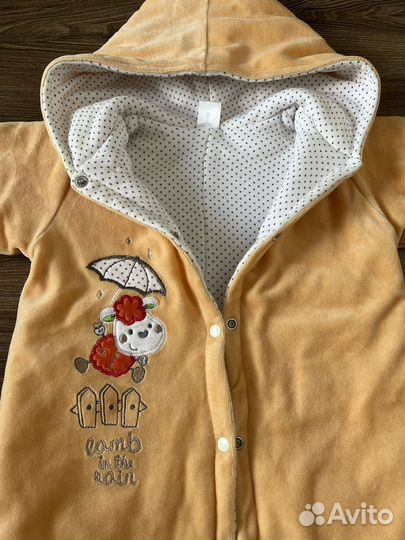 Велюровый комбинезон утепленный