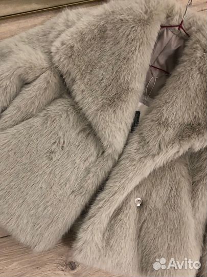Шуба серая S M L новая lime lichi