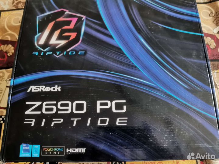 Комплект от матплаты ASRock z690 riptide