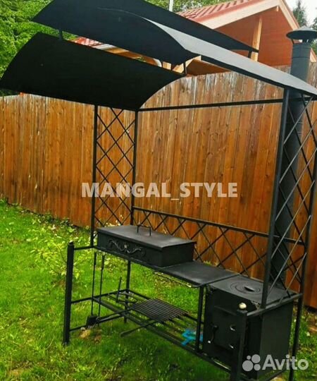 Мангал с крышей