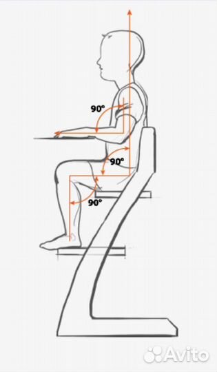 Детский растущий стул kotokota