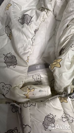 Комбинезон-конверт теплый 68