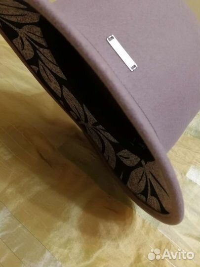 Шляпа фетровая женская с шарфом