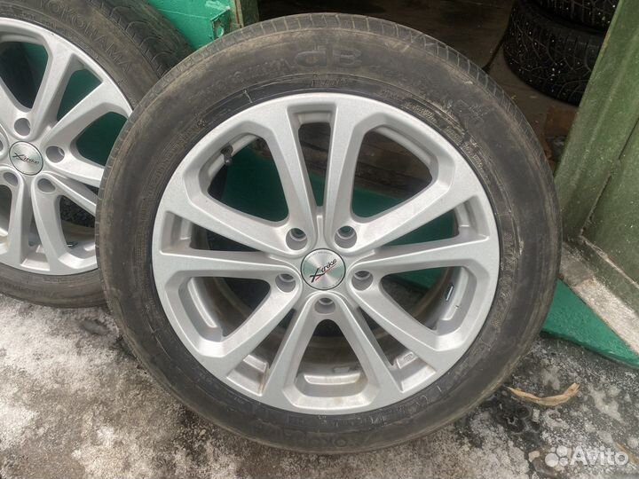 Комплект колес r 17 5*114.3 215/55 X-trike