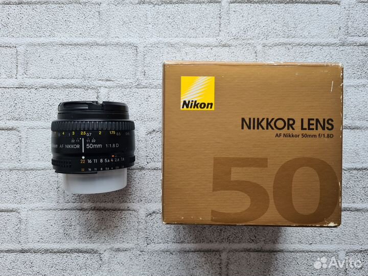 Объектив Nikon 50mm f/1.8D AF Nikkor