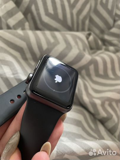 Часы apple watch 3 38 mm серый космос