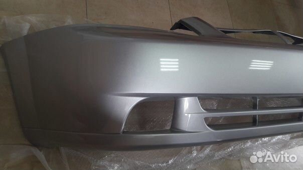Бампер Лачетти передний цвет серебро