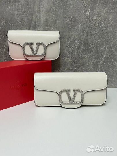 Новая женская сумка клатч Valentino Loco белая