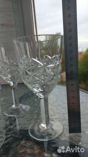 Хрустальные фужеры и рюмки