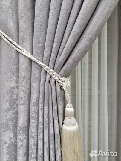 Комплект штор.Мрамор