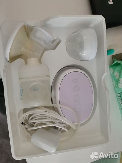 Молокоотсос avent электрический и бутылки