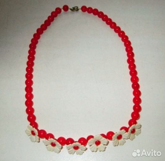Украшение на шею. бусы/бусики пластмасс, СССР