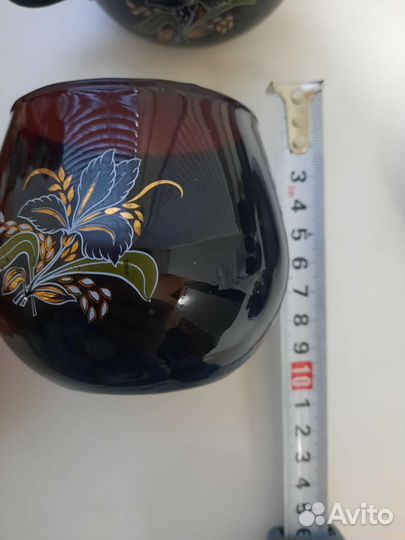 Новый стеклянный кофейно-чайный сервиз