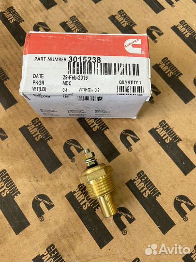 Датчик температуры Cummins M11 N14 NT855 KTA19