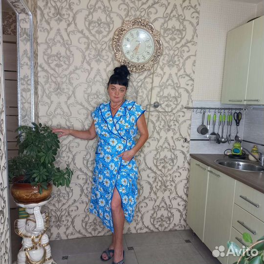 Халат женский на запах новый 48-62