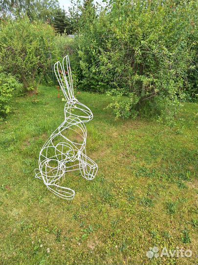 Садовые фигуры из проволоки, дача, усадьба, декор