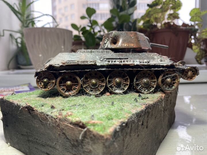Диорама 1 35 т34 в поле