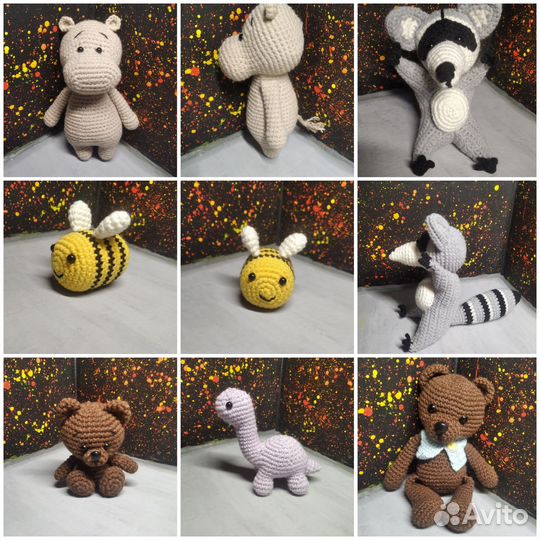 Мягкие игрушки вязаные