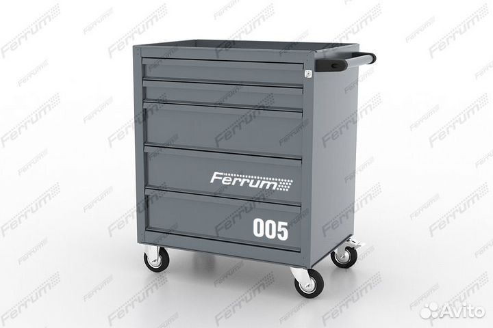 Тележка инструментальная 5 выдвижных ящиков Ferrum