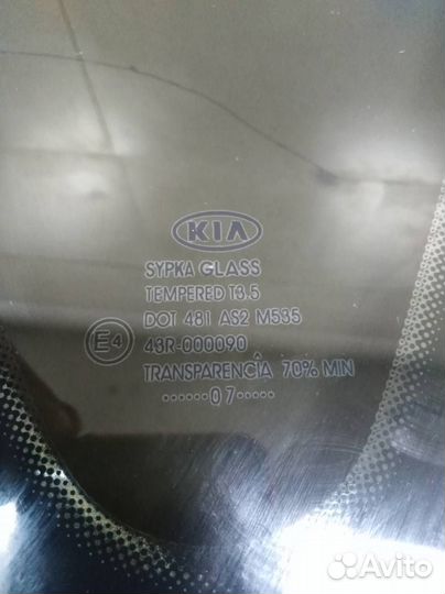 Стекло кузовное глухое правое Kia Ceed ED 2007-201