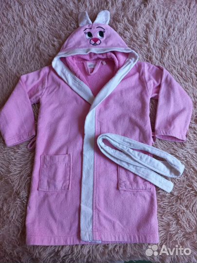 Махровый халат на девочку