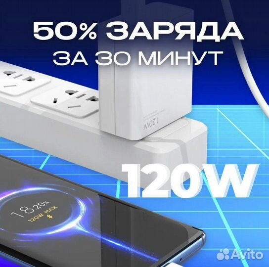 Быстрое зарядное устройство Xiaomi 120W